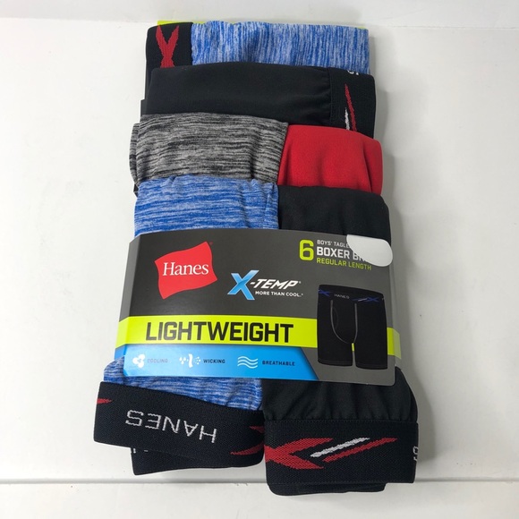 Hanes 6 Pack X-Temp  Boxer Briefs Boy’s Large - Picture 1 of 3